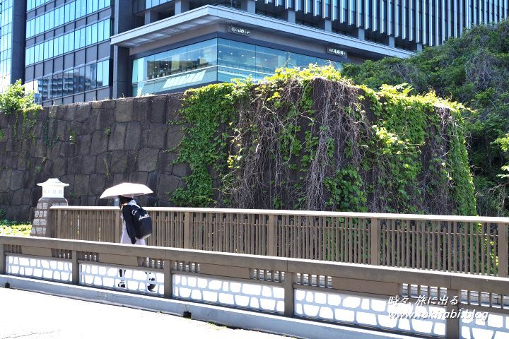 江戸城外堀跡　牛込門跡の石垣（東京都千代田区）