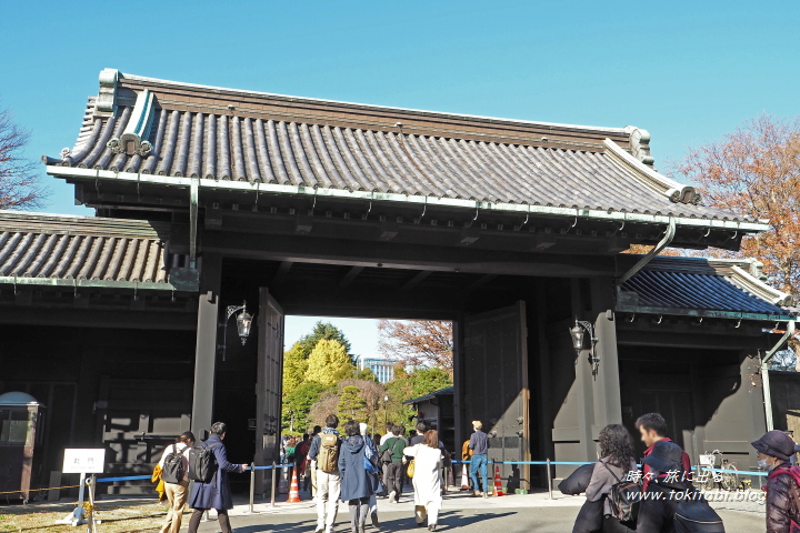 秋の皇居乾門特別通り抜け（東京都千代田区）