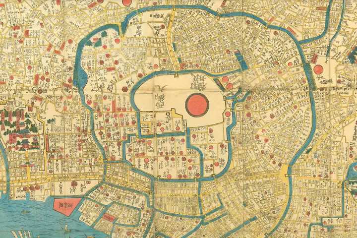 萬世御江戸繪圖（出典：国立国会図書館）