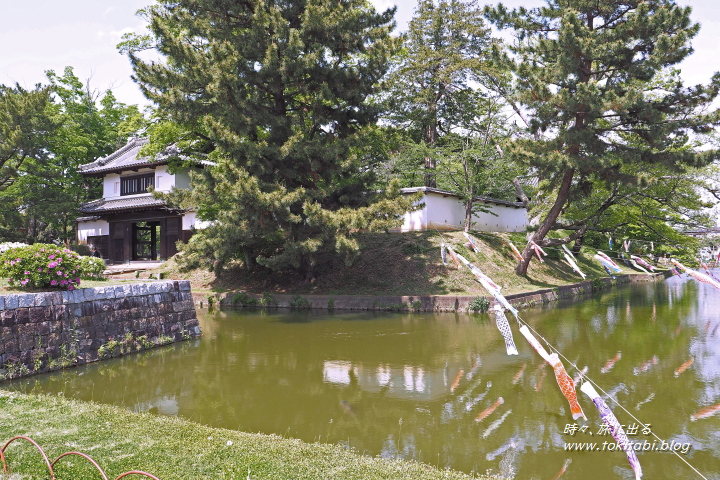 土浦城跡　堀に囲まれた本丸（茨城県土浦市）