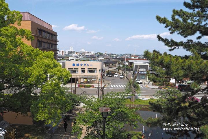 土浦城跡　東櫓からの眺望（茨城県土浦市）