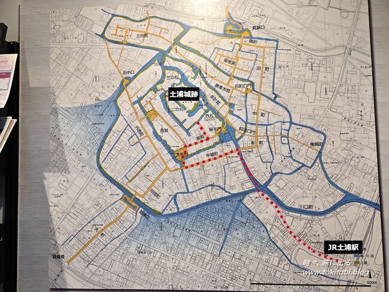 土浦城址古地図（茨城県土浦市）