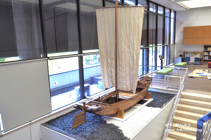 土浦市立博物館　高瀬船の模型（茨城県土浦市）