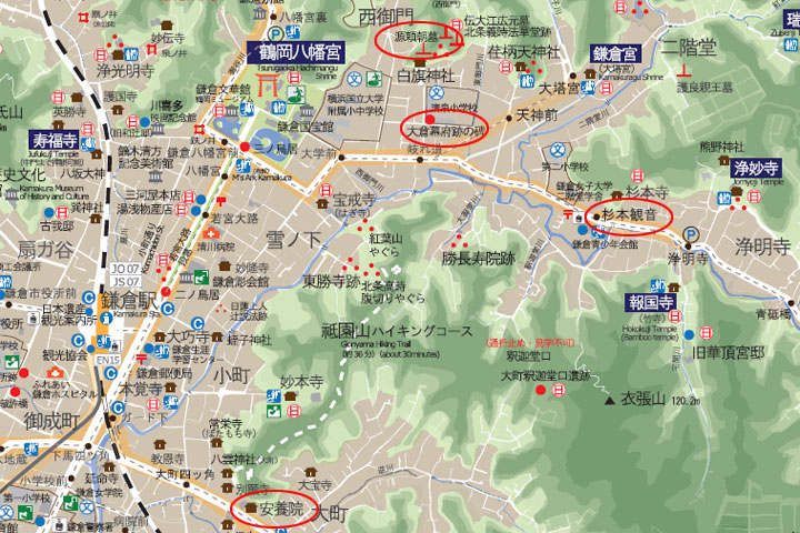 源頼朝と北条政子が築いた鎌倉を歩く散策マップ