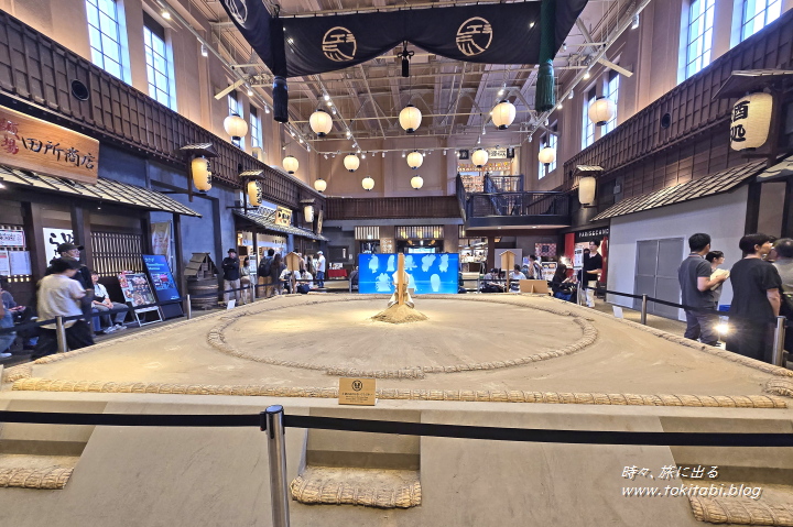 江戸NOREN　再現された土俵（東京都墨田区）