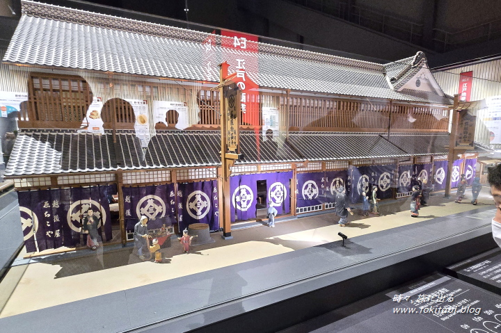 江戸東京博物館　江戸を代表する呉服店の一つ「三井越後屋」を再現したジオラマ模型（東京都墨田区）